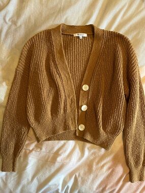 Madewell Cropped Button Cardigan